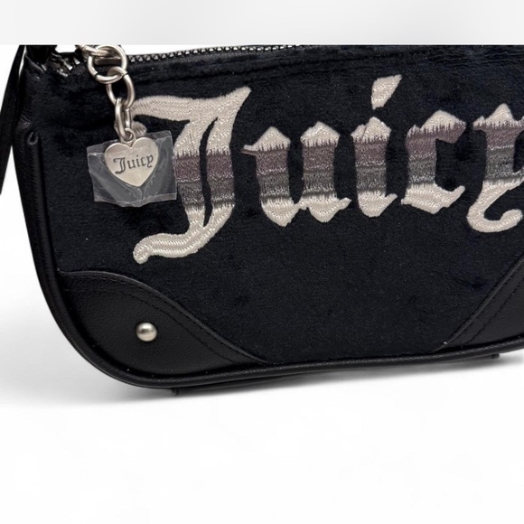 NEW Juicy Couture Black and Silver Shoulder Bag - Picture 3 of 7